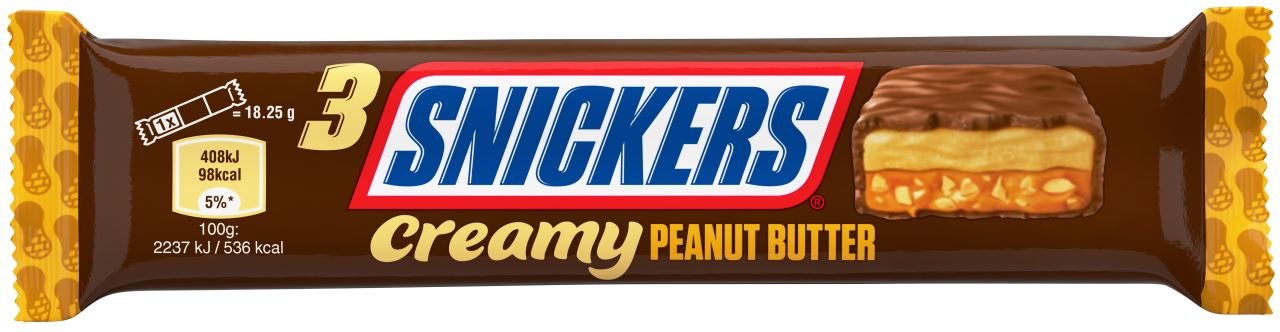 Snickers Creamy Peanut Butter 54,75g Snickers Creamy Peanut Butter 54,75g