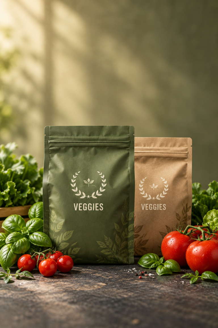 organic veggies pouch still life 1